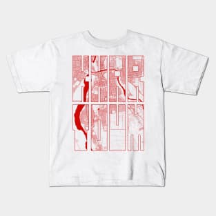 Khartoum, Sudan City Map Typography - Oriental Kids T-Shirt